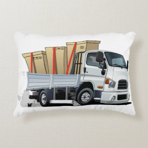 Cartoon lorry accent pillow