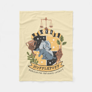 Cartoon Loyal Hufflepuff Fleece Blanket