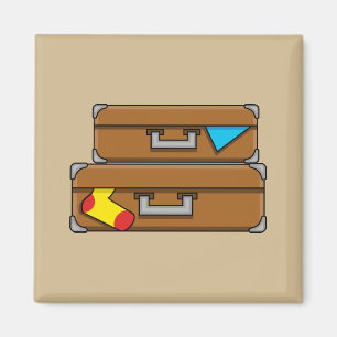 Cartoon Luggage Magnet