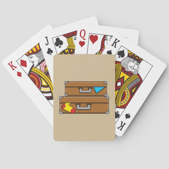 Cartoon Luggage Playing Cards (Back)