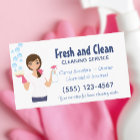 Cartoon Maid House Cleaning Service