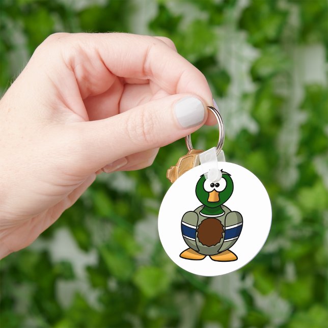 Cartoon Mallard Duck Keychain (Creator Uploaded)