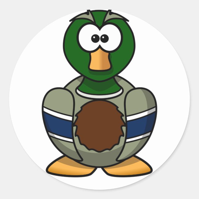 Cartoon Mallard Duck Stickers (Front)