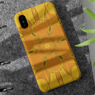 Cartoon Mandala Flower Yellow iPhone 11 Case