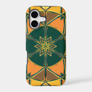 Cartoon Mandala Yellow Orange and Green