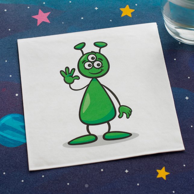 Cartoon Martian Napkin (Creator Uploaded)
