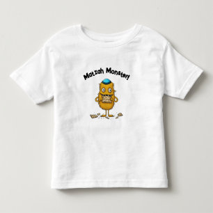 Cartoon Matzah Monster Passover T-Shirt