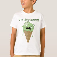 Cartoon Melting Ice Cream Cone (I'm Melting)