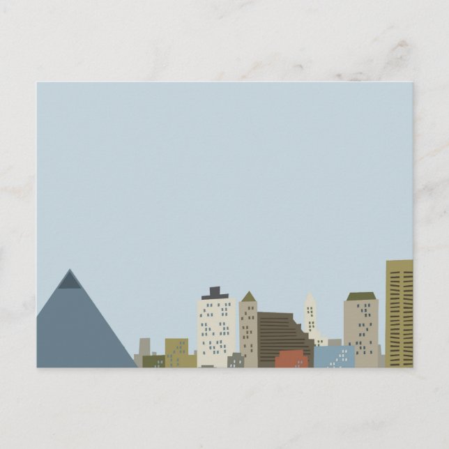 Cartoon Memphis Postcard (Front)