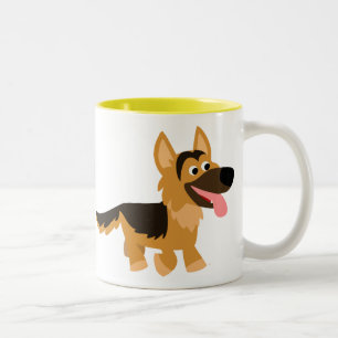 Cartoon mignon allemand berger chien Mug