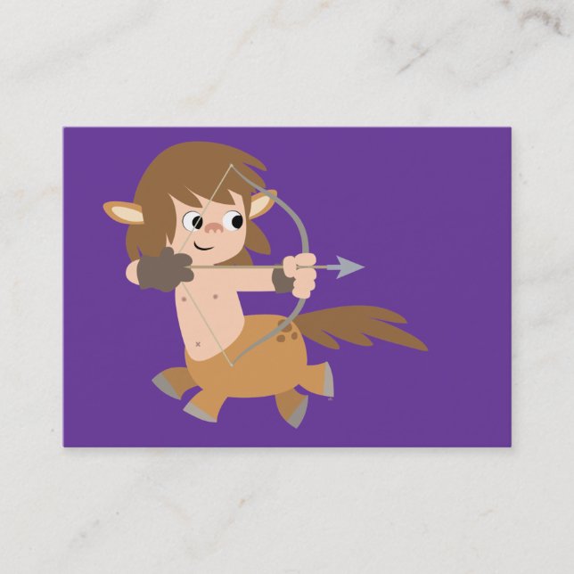 Cartoon mignon Centaur ACEO - Carte de visite (Devant)