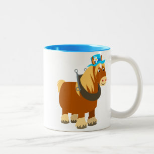 Cartoon mignon Trait Breton Cheval Mug
