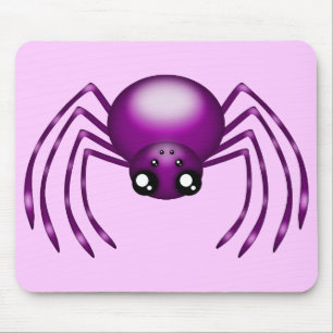 Cartoon mignon violet araignée Tapis de souris