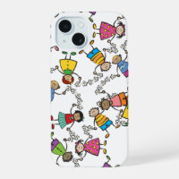 Cartoon mignonne de heureux amis enfants dans le m