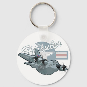 Cartoon military ailrplane keychain