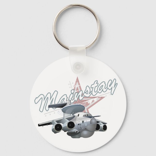 Cartoon military plane keychain (Front)