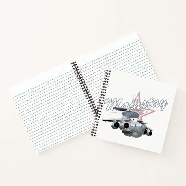 Cartoon military plane notebook (Inside)