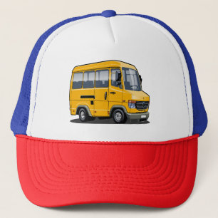 Cartoon mini bus trucker hat
