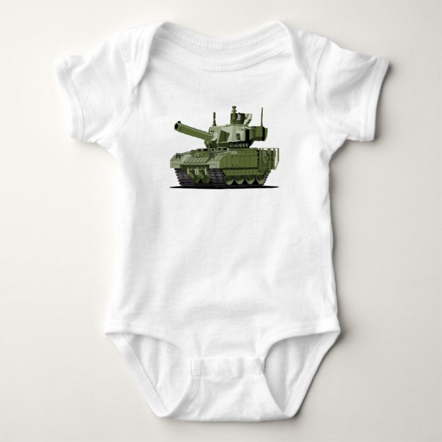 Cartoon modern armored tank (Front)
