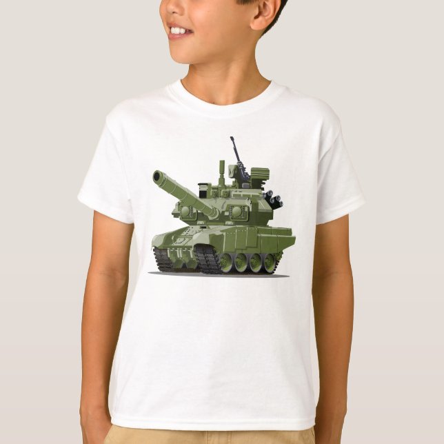 Cartoon modern armored tank (Front)