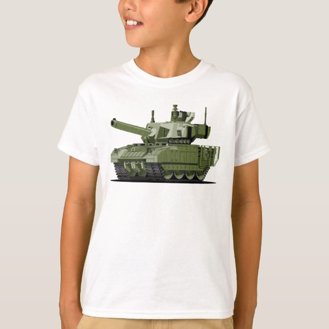 Cartoon modern armored tank (Front)