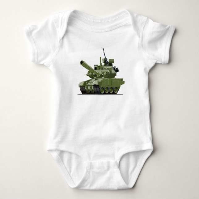 Cartoon modern armored tank (Front)