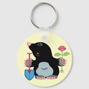 cartoon mole keychain