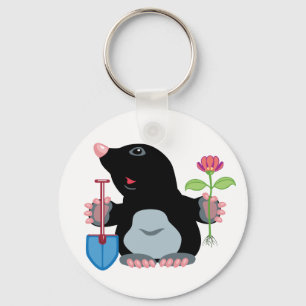 cartoon mole keychain