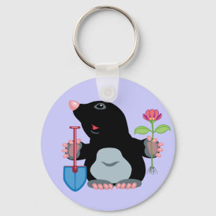 cartoon mole keychain