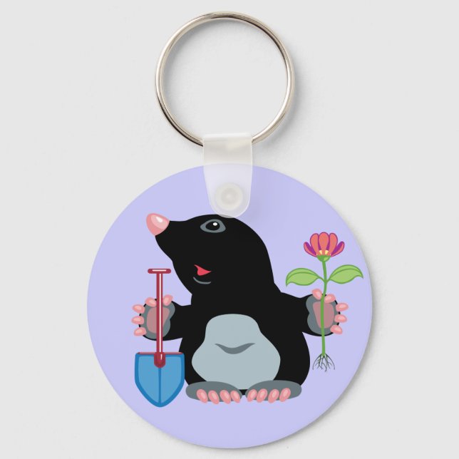 cartoon mole keychain (Front)