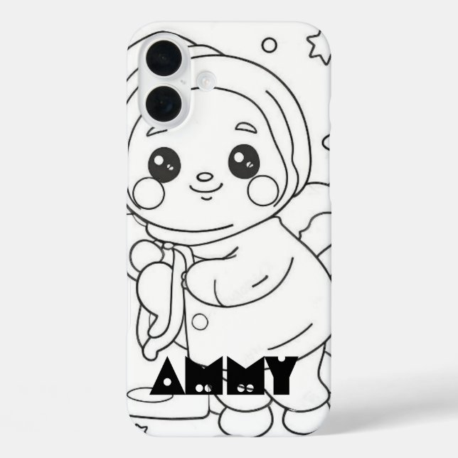 Cartoon Monogrammed Case- Mate iPhone Case-Mate iPhone Case (Back)