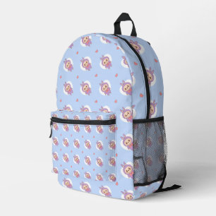 Cartoon Monster Pattern Seamless Printed Backpack