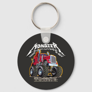 Cartoon monster truck keychain