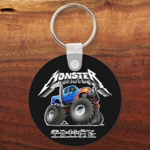 Cartoon monster truck keychain
