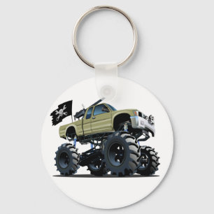Cartoon monster truck keychain