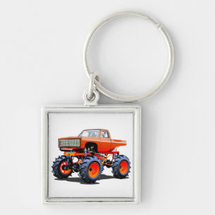 Cartoon monster truck keychain