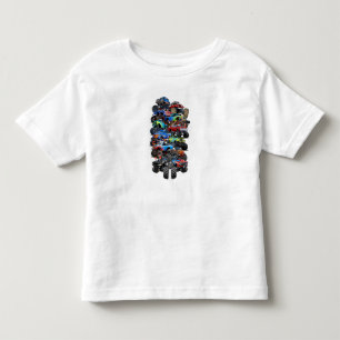 Cartoon monster truck toddler t-shirt