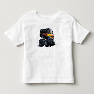 Cartoon monster truck toddler t-shirt