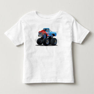 Cartoon monster truck toddler t-shirt