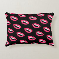 Cartoon Monster Vampire Lips sharp Teeth Fangs