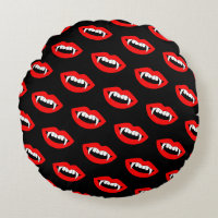 Cartoon Monster Vampire Lips sharp Teeth Fangs