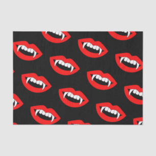 Cartoon Monster Vampire Lips sharp Teeth Fangs Tissue Paper