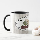 Cartoon Moose cabin wall clock