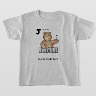 Cartoon Morse Code for Kids!  Letter "J" T-Shirt