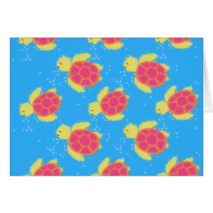 Cartoon Motif de tortue de mer