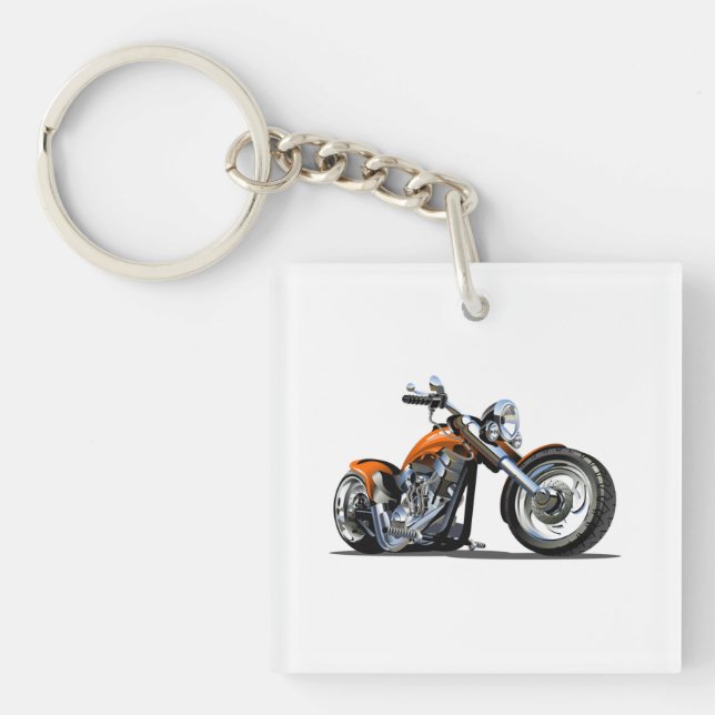 Cartoon motorbike keychain (Front)
