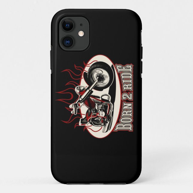 Cartoon motorcycle Case-Mate iPhone case (Back)