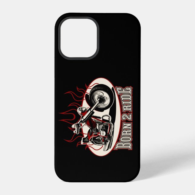 Cartoon motorcycle iPhone case (Back)