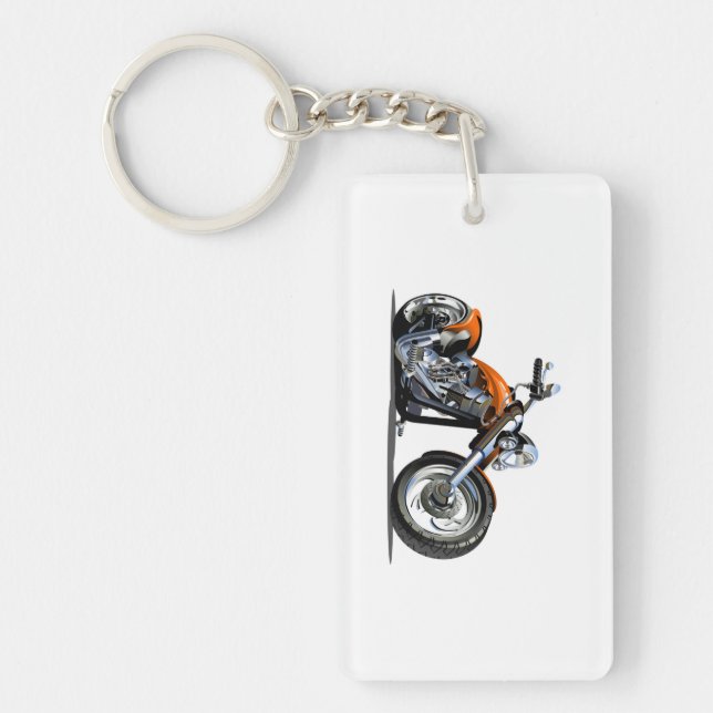 Cartoon motorcycle keychain (Front)