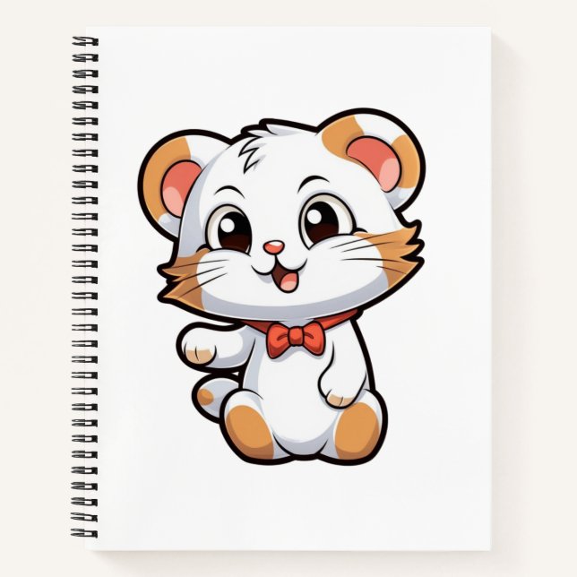 Cartoon mouse illustration notebook (Front)